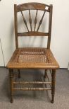 Stick and Ball Eastlake Cane Seat Side Chair