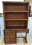 Vintage Young Hinkle Desk Bookcase