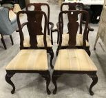 Four Cherry Queen Anne Dinning Chairs