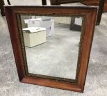 Antiqued Painted Framed Mirror