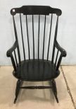 Black Painted Boston Rocker