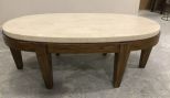 Mid Century Style Oval Coffee Table