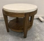 Mid Century Style Oval Lamp Table