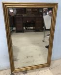 Modern Gold Gilt Bamboo Style Wall Mirror