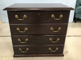 Modern Cherry Two Drawer File Cabinet