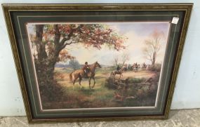 Framed Fox Hunt Print