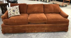 Warren Wrights Burnt Orange Sofa