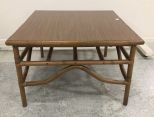 Bamboo Style Square Coffee Table
