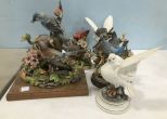 Large Collection of Ceramic and Porcelain Birds