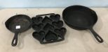 Iron Pans and Heart Mold
