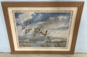 Framed Geese Print