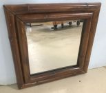 Square Bamboo Style Wall Mirror