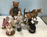 Figurines, Teddy, and Ceramic Animals