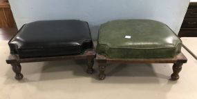 Pair of Vintage Wood Footstools