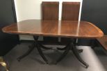 Banded Double Pedestal Dinning Table