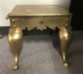 Heavy Brass Footed Stand