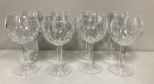 Eight Waterford Red Wine Goblets