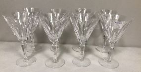 Eight Waterford Wine Glasses