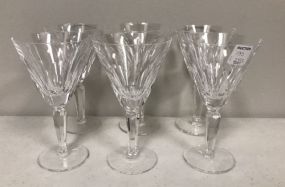 Six Waterford Wine Glasses