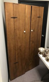 Primitive Double Door Corner Cabinet