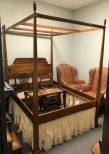 Early American Style Canopy Full Size Bed