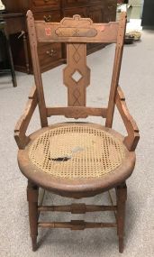 Eastlake Cane Bottom Side Chair
