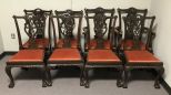 Eight Chippendale Ball-n-Claw Dinning Chairs