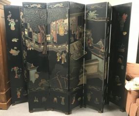 Large Oriental 8 Panel Screen