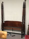 Vintage Chippendale Style Four Poster King Size Bed