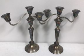 Gorham Weighted Sterling Candle Holders