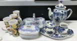 Collection of Blue and white Pottery