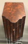 Federal Style Burl Mahogany Letter Box