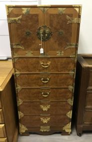 Oriental Tall Storage Cabinet