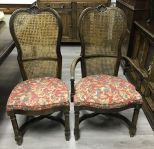 Modern Country French Cane Dinning Chairs
