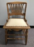 Vintage Oak Spindle Back Side Chair