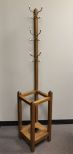 Oak Hat Rack Umbrella Stand