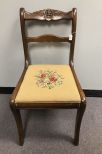 Rose Carved Mahogany Side Chair