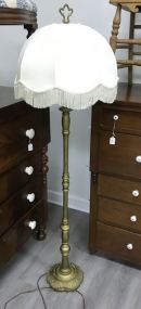 Vintage Painted Gold Floor Lamp