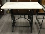 Singer Iron Base with Marble Top