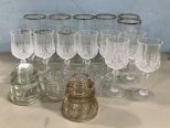Assorted Group of Glasses and Stemware