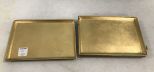 Takahaski Japanese Gold Gilt Plastic Trays