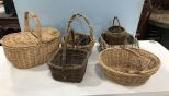 Collection of Decorative Woven Baskets