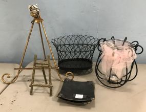 Candle Holder, Plates, Easels