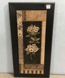 Painted Flowers Wall Plaque Decor