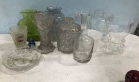 Group of Pressed Glass Peices