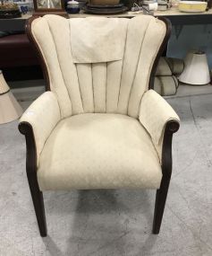 Mahogany Upholstered Arm Chair