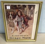 To School Well Fed on Grape-Nuts Print