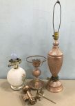 Three Decorative Table Lamps