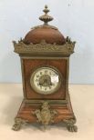 Antique French Oak Mantle Clock