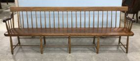 Antique Primitive Windsor Bench